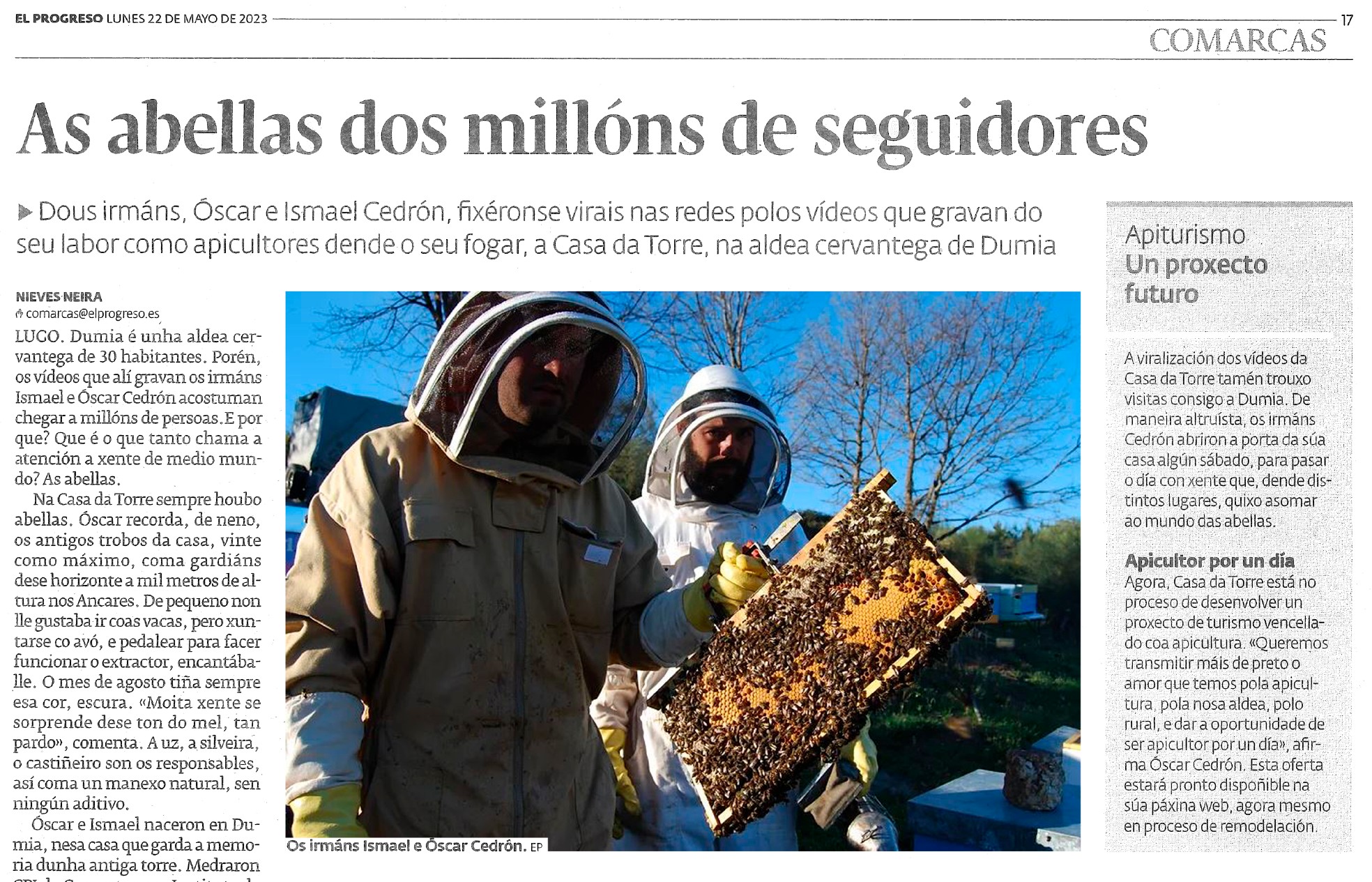 As abellas dos millóns de seguidores