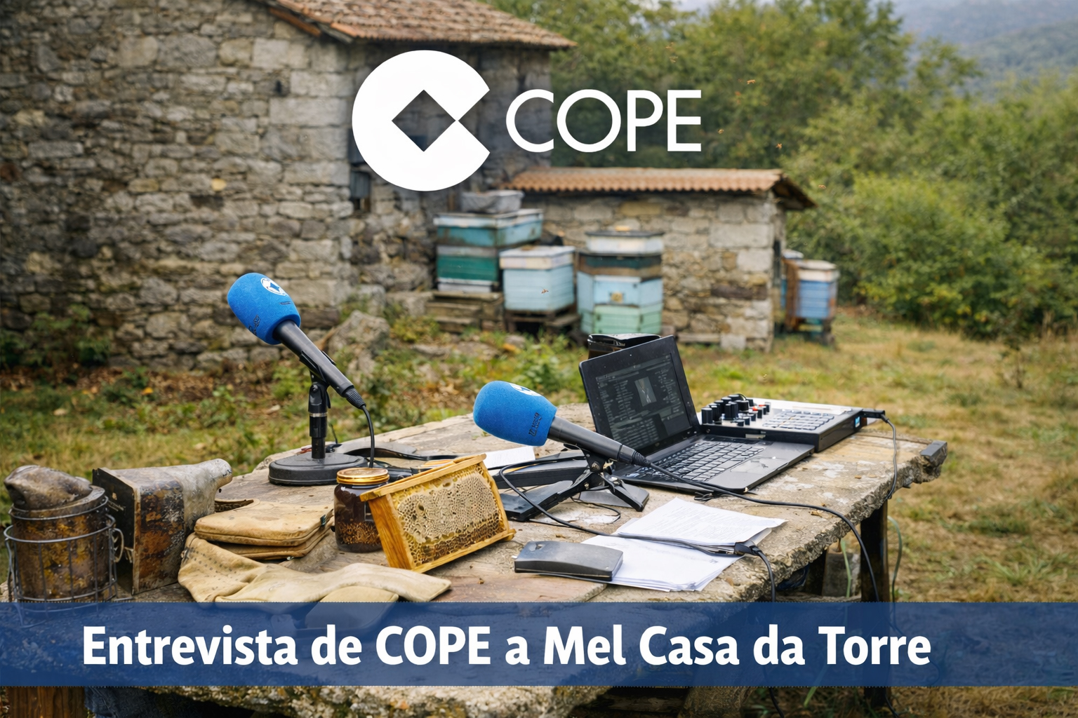 Entrevista en COPE: apicultura y redes sociales